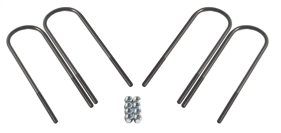 U9B5R – SKYJACKER Leaf Spring Axle U Bolt Kit, 17 1/2 Inch Length 3 Inch Width 5/8 Inch Thread Size Square Includes 4...